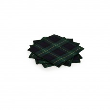 Forest Green Tartan Cocktail Coasters